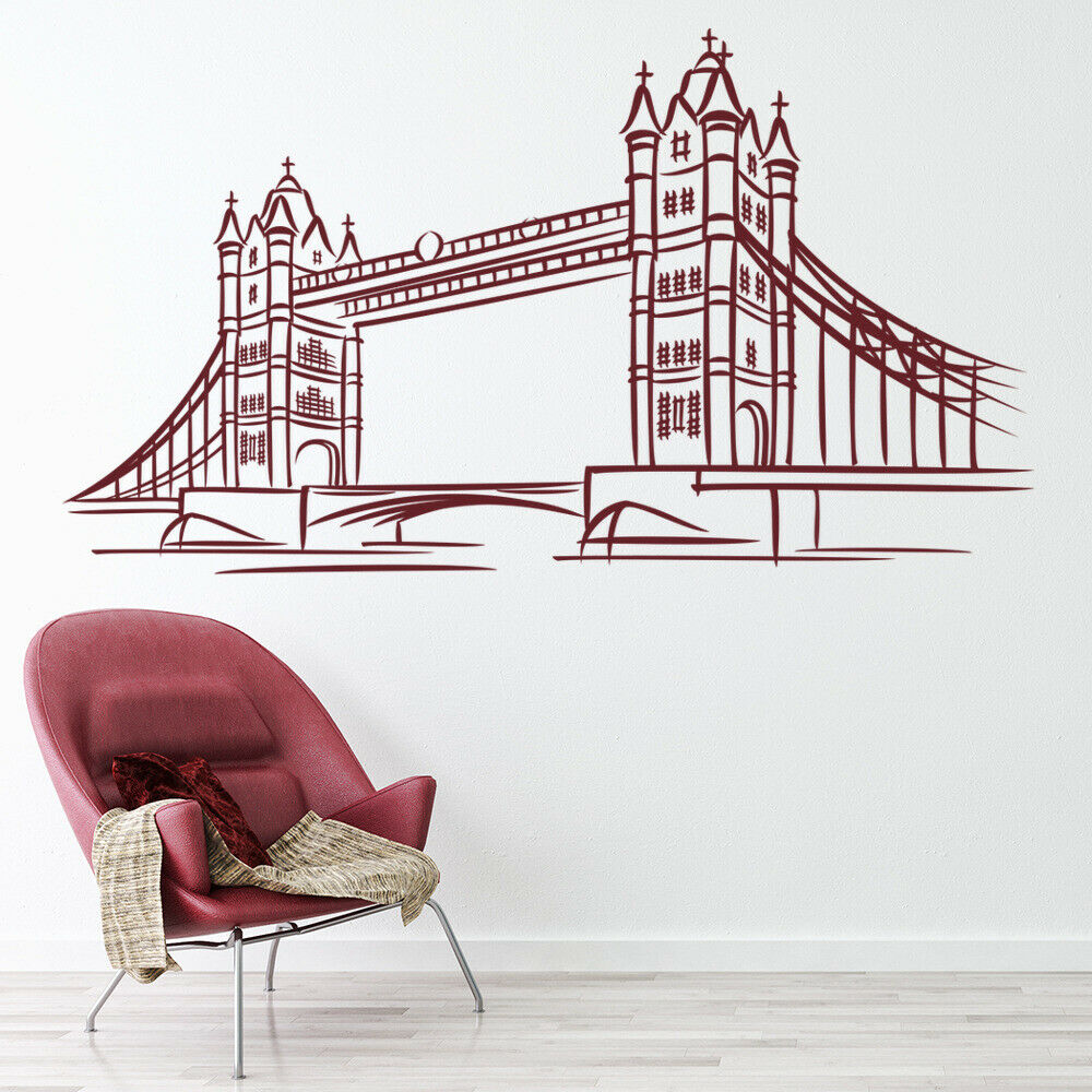 Office Furniture London - Decal Dán Tường Cầu Tháp Luân