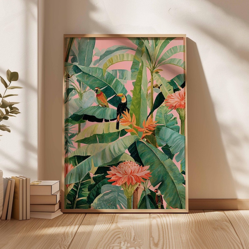 1pc Retro Tropical Canvas Post - đánh giá và giá Office Furniture At Home