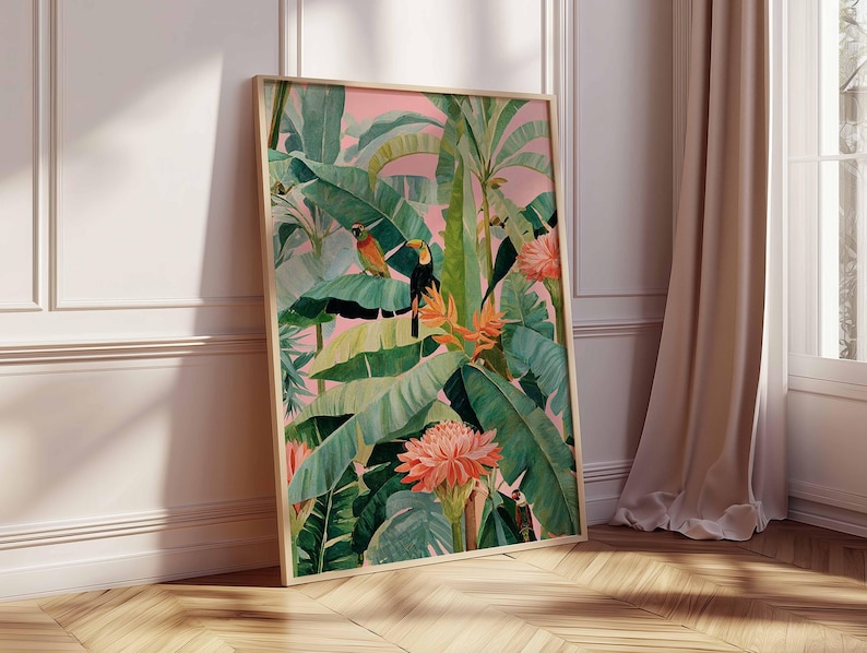 1pc Retro Tropical Canvas Post - đánh giá và giá Office Furniture At Home