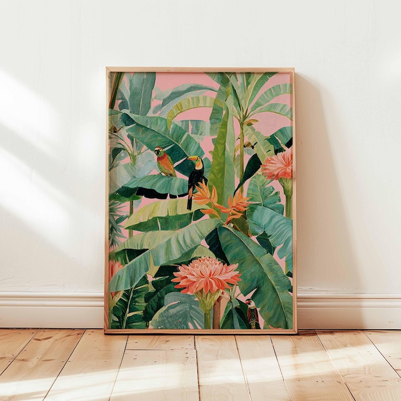 1pc Retro Tropical Canvas Post - đánh giá và giá Office Furniture At Home