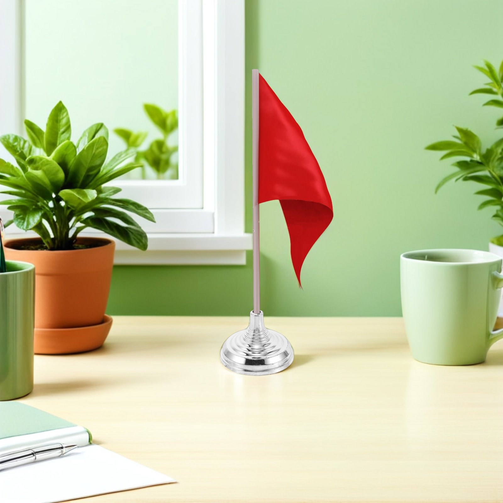 12Pcs Silver Mini Desk Flag St - đánh giá và giá Office Furniture Installation
