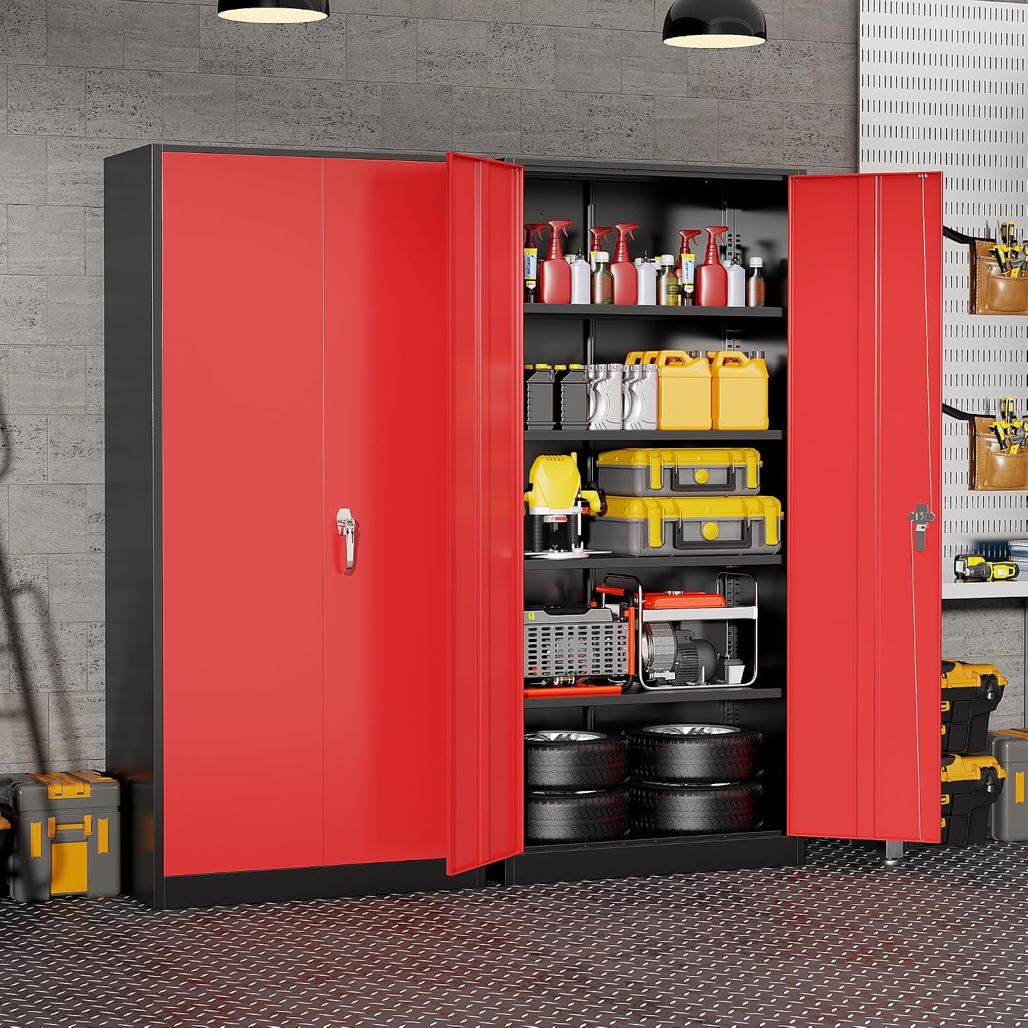 Heavy Duty Metal Garage Storag - đánh giá và giá Office Storage Cabinet