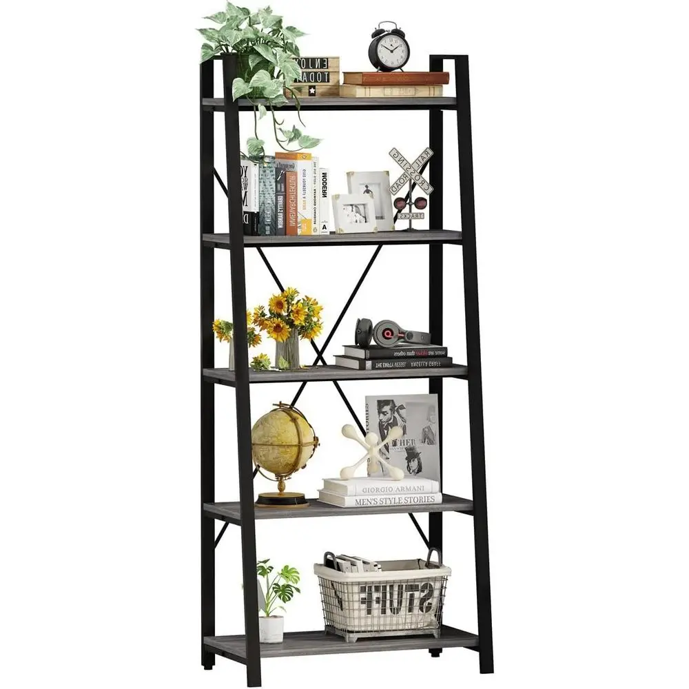 5-Tier Ladder Bookshelf, Indus - đánh giá và giá Bookshelf 5 Tier
