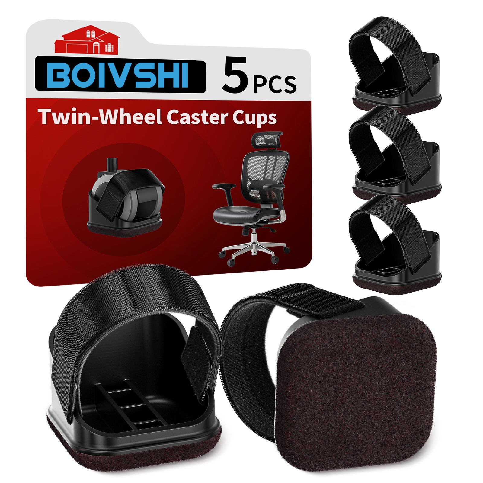 5PCS Chair Leg Protectors Offi - đánh giá và giá Office Furniture Heaven