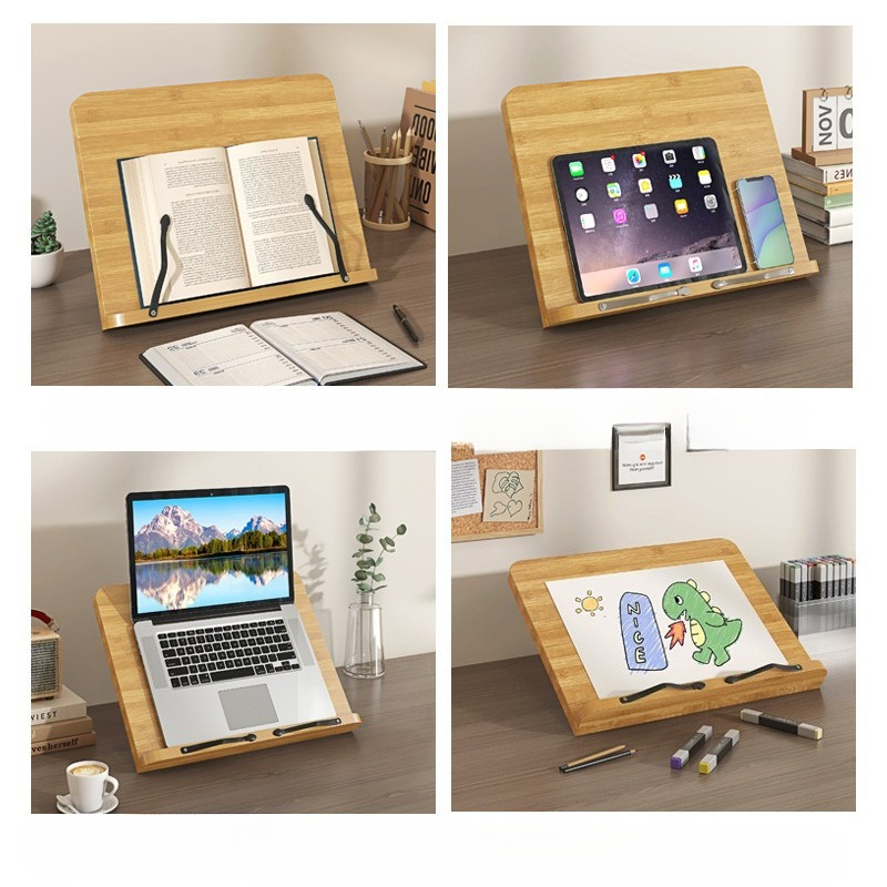 Wooden Reading Book Stand, Mul - đánh giá và giá Adjustable Laptop Table