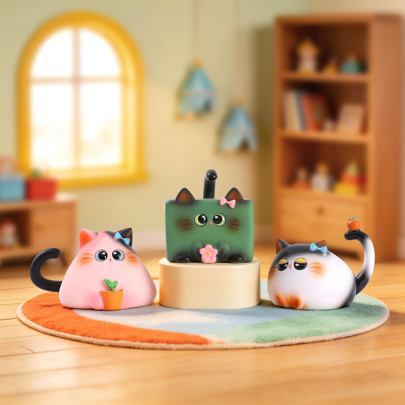 Blind Box Cat Figurine Resin C - đánh giá và giá Office Furniture Installation