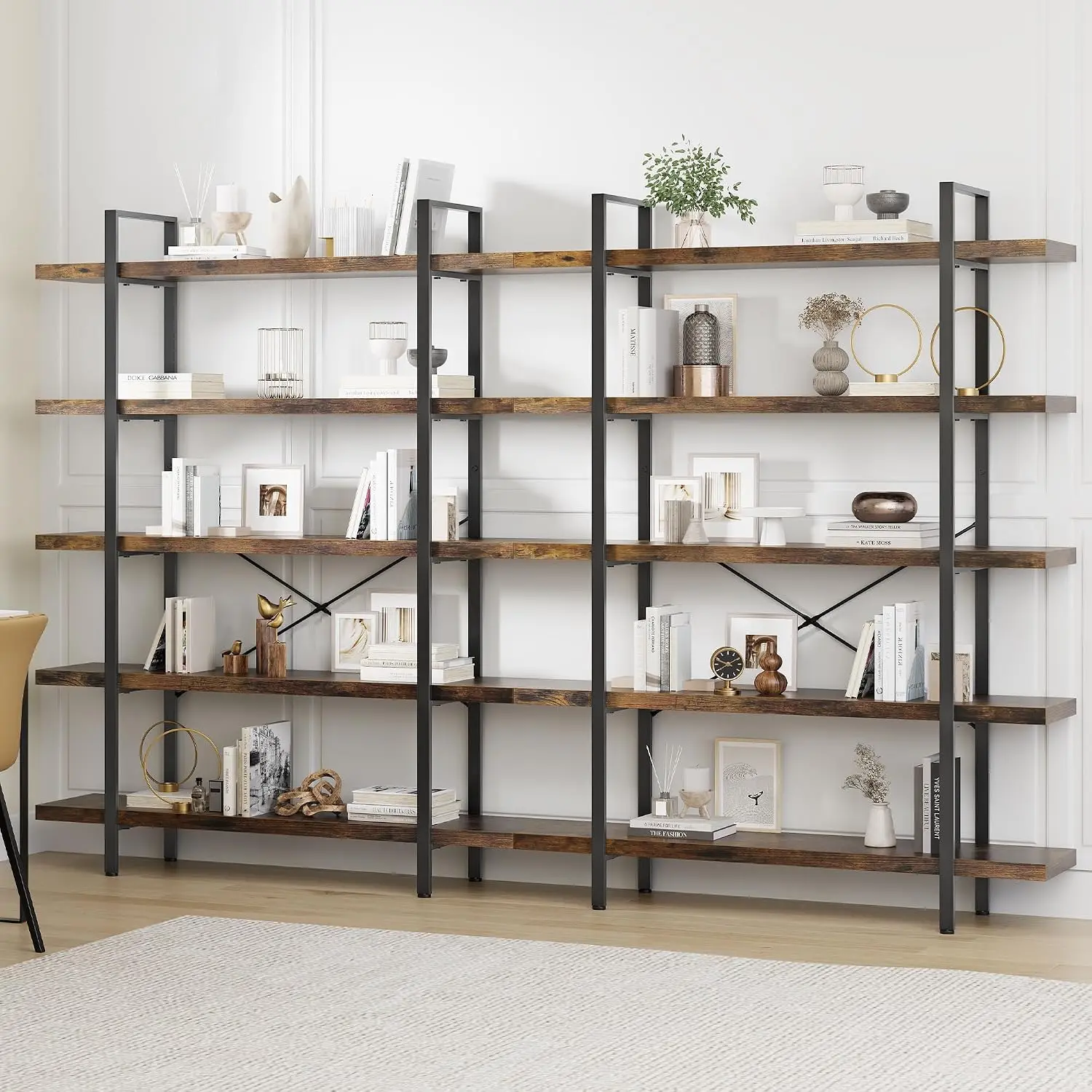 Bookshelf Set of 2, Heavy Duty - đánh giá và giá Bookshelf 5 Tier