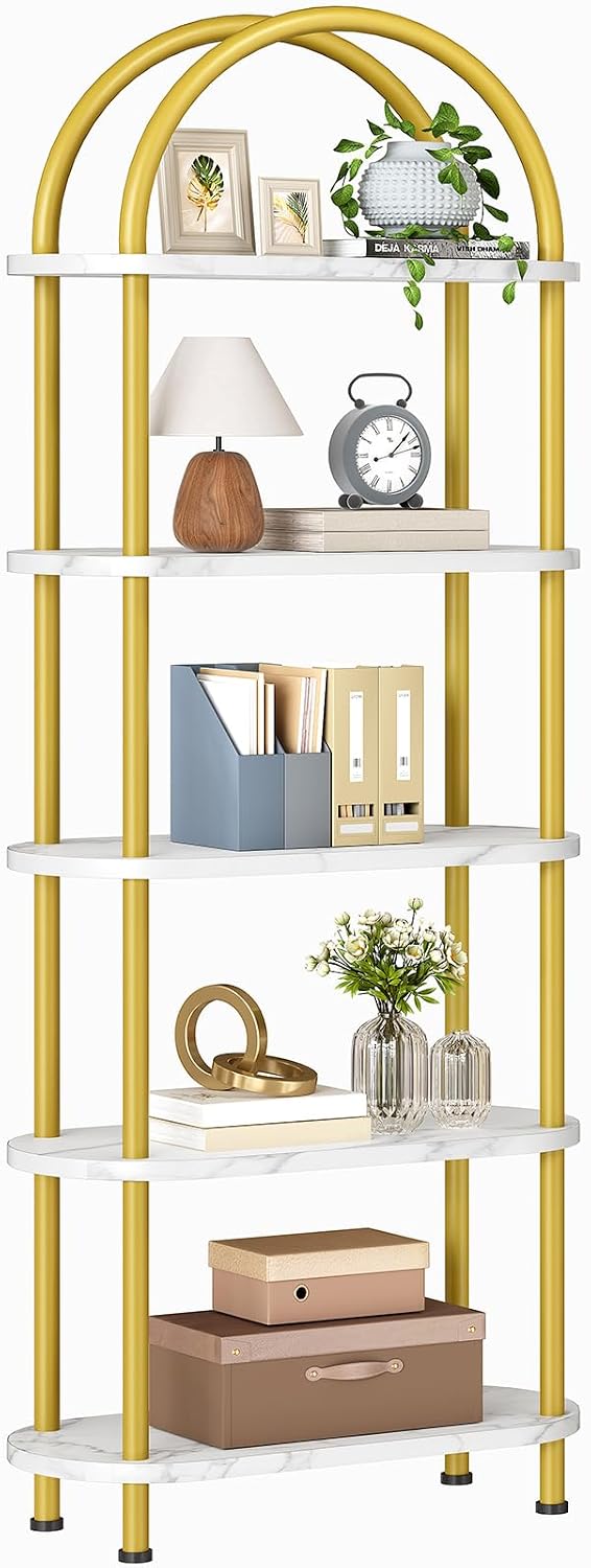 HOOBRO 5 Tier Open Bookshelf,  - đánh giá và giá Bookshelf 5 Tier