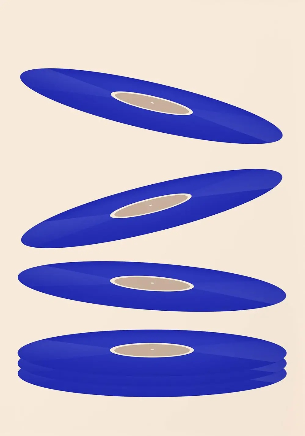 Mid Century Vinyl Record Canva - đánh giá và giá Office Furniture At Home