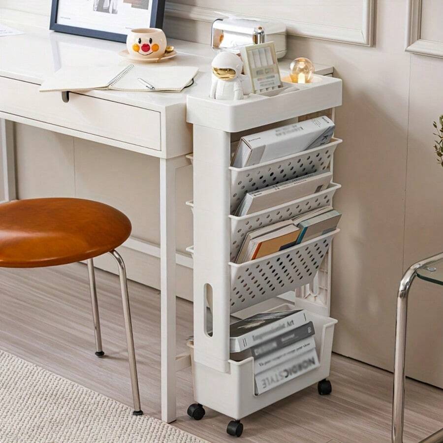 5-Tier Rolling Storage Cart Wi - đánh giá và giá Bookshelf 5 Tier