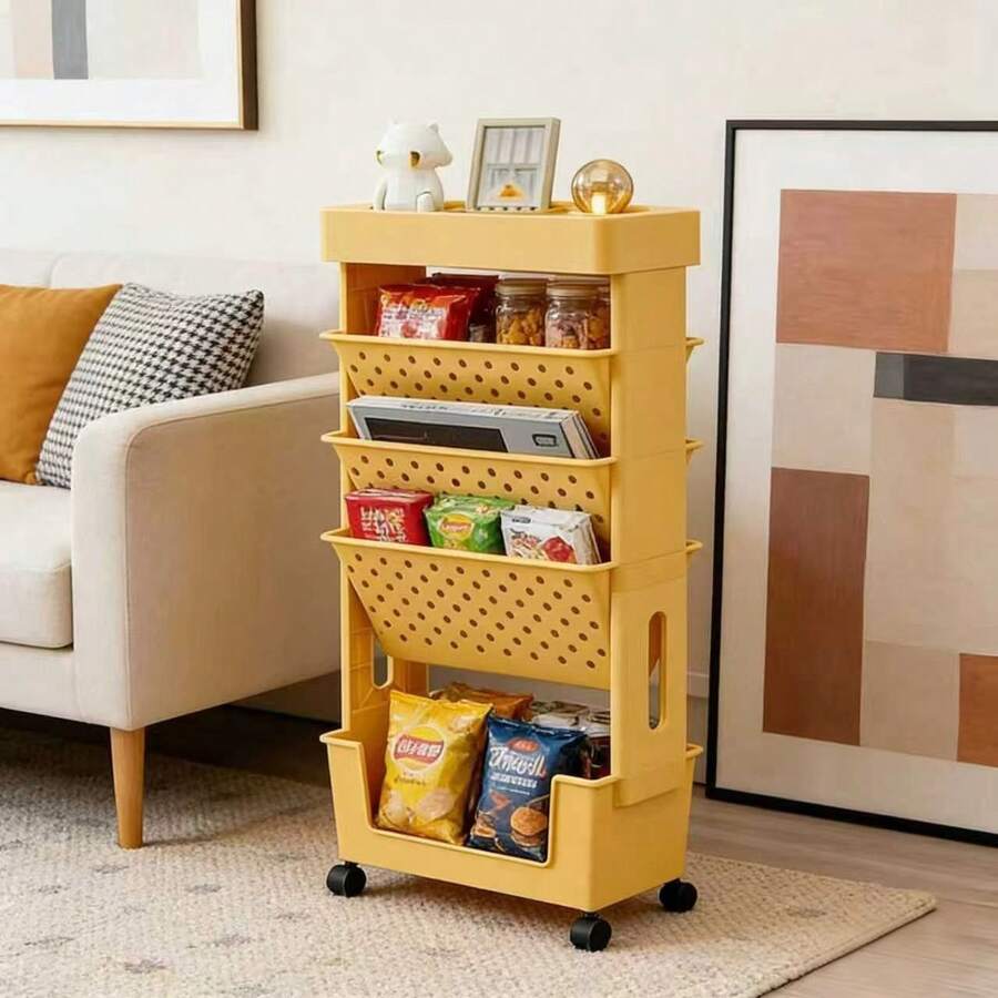 5-Tier Rolling Storage Cart Wi - đánh giá và giá Bookshelf 5 Tier