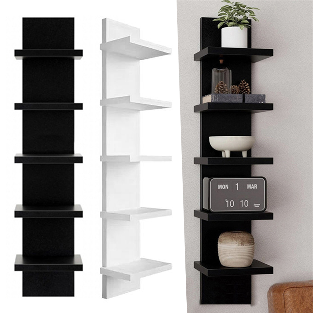 5 Tier Wall-Mounted Bookshelf  - đánh giá và giá Bookshelf 5 Tier