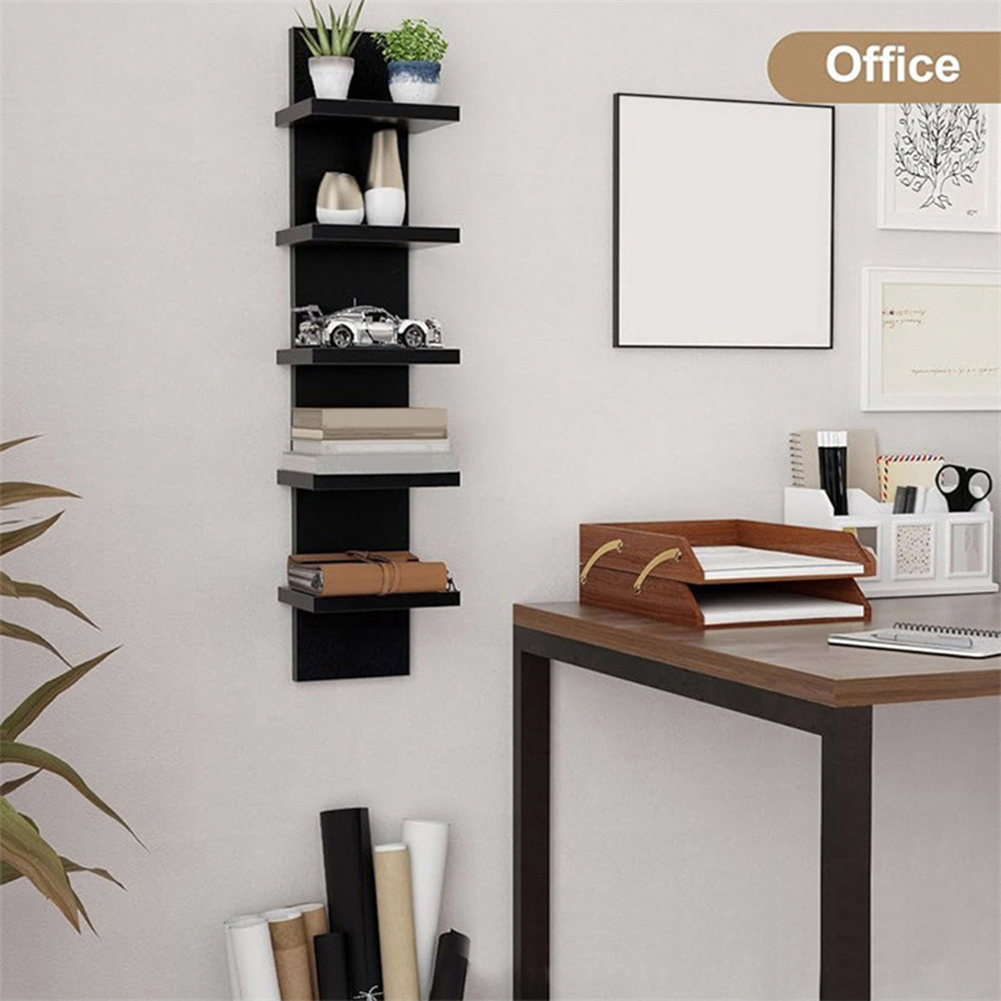 5 Tier Wall-Mounted Bookshelf  - đánh giá và giá Bookshelf 5 Tier
