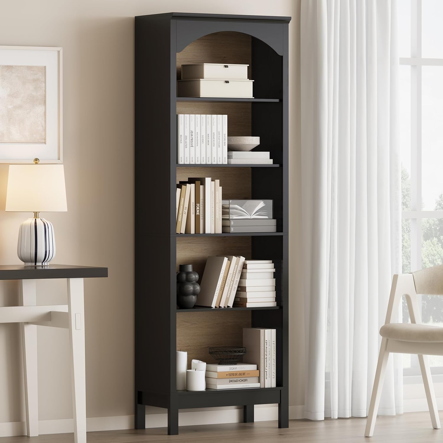 Arched Bookshelf with 5 Tier O - đánh giá và giá Bookshelf 5 Tier