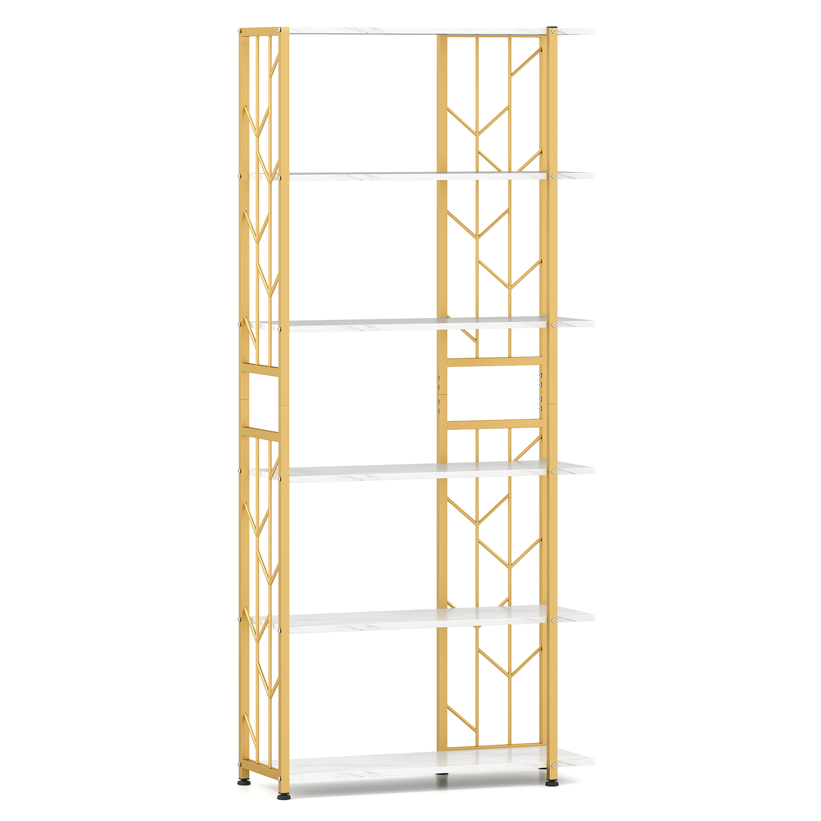 6-Tier Bookshelf w/ Heavy-duty - đánh giá và giá Bookshelf 5 Tier