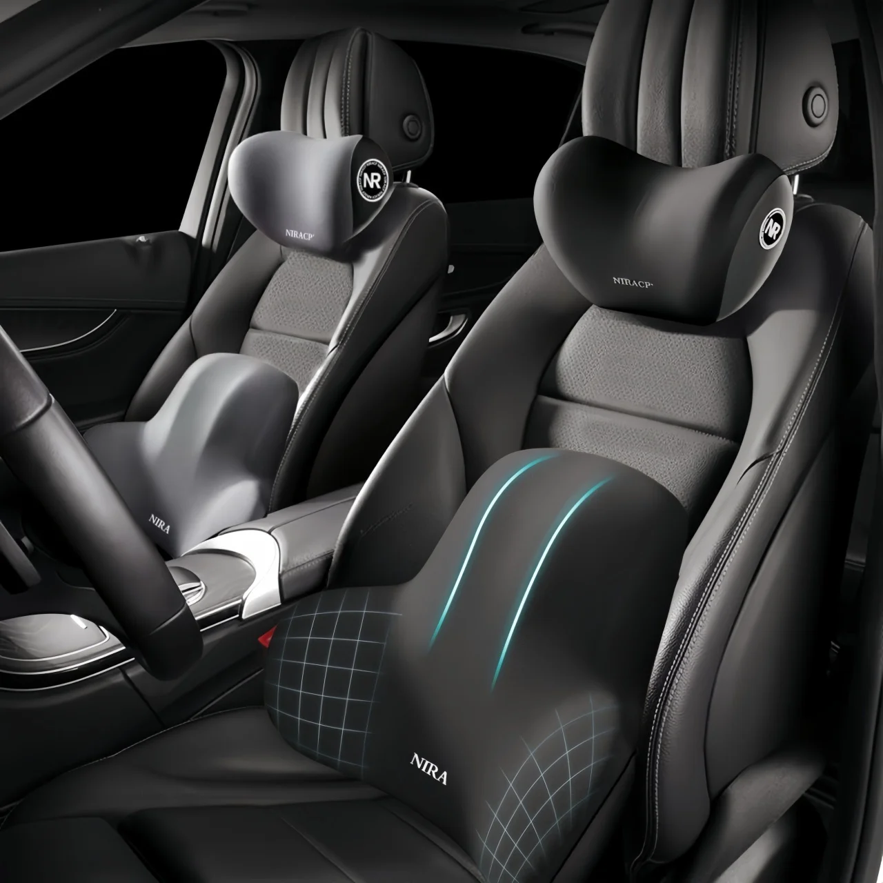 Car Seat Neck Pillow & Lumbar  - đánh giá và giá Office Furniture Heaven