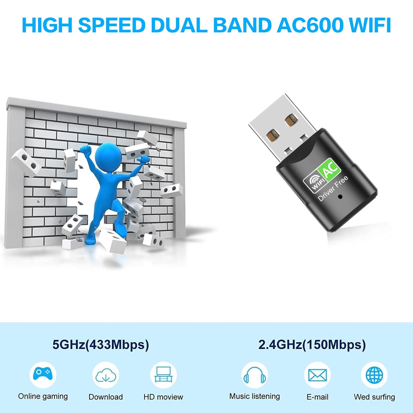 AC600 USB WiFi Adapter, Dual B - đánh giá và giá Adjustable Laptop Table