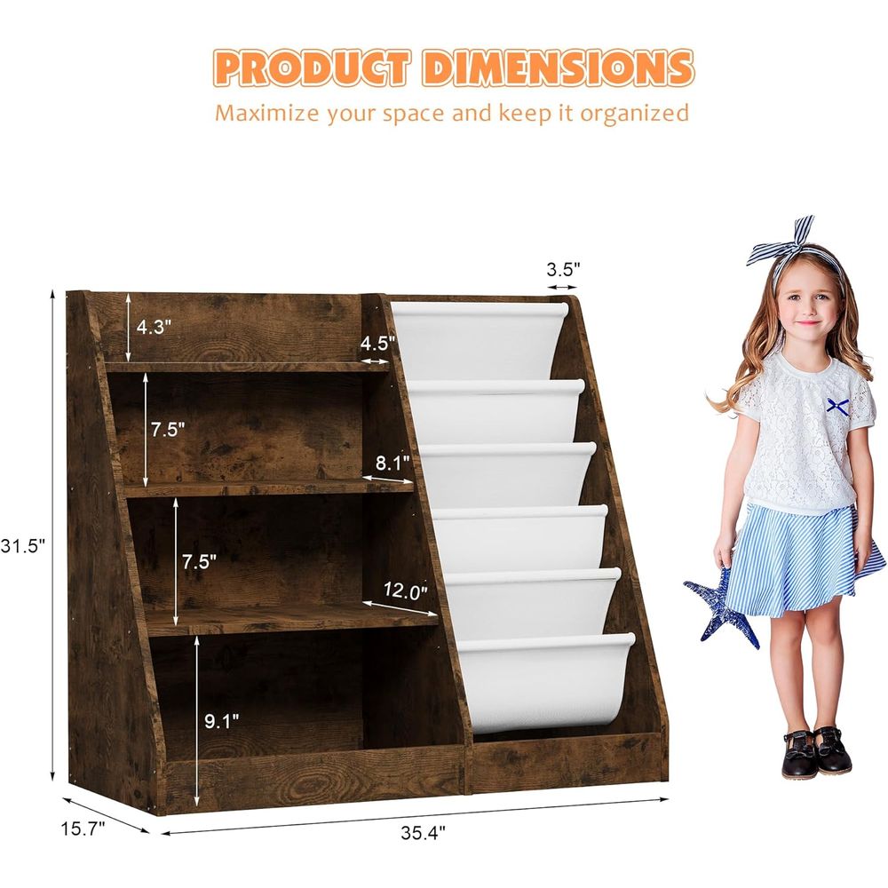 4-Tier Wooden Toddler Bookshel - đánh giá và giá Bookshelf 5 Tier